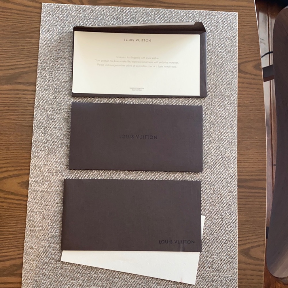 Louis Vuitton Receipt Holder Envelope Card